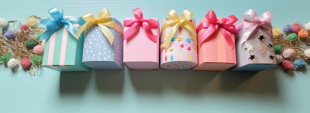 Подарочные коробки и пароварки на день рождения Генеративный ИИ