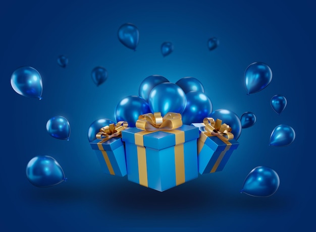 Photo birthday-gifts-with-blue-globs