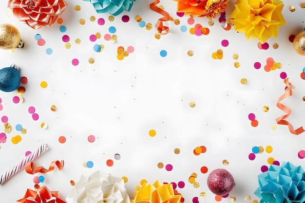 Birthday party background with empty space