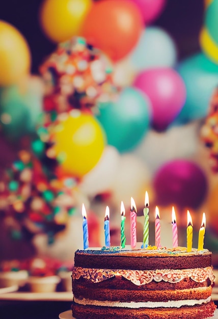 Foto festa di compleanno sfondi palloncini coriandoli gadget per feste