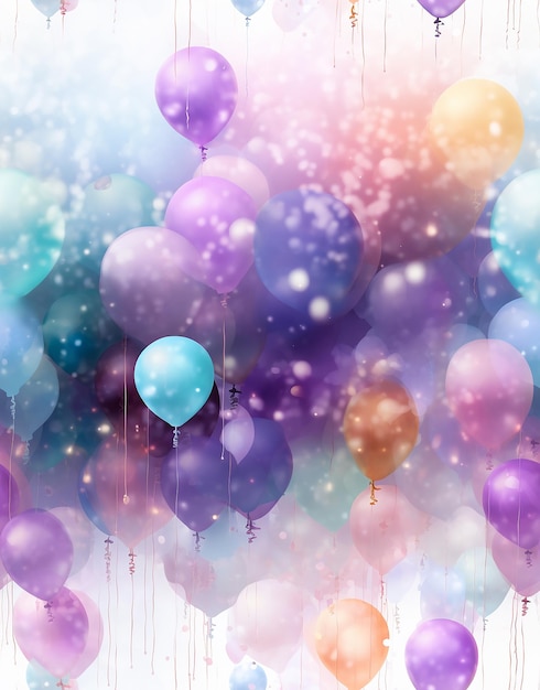 Birthday party patterned background