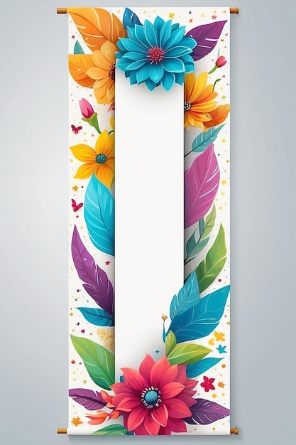 Birthday vertical blank banner