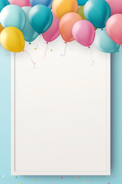 birthday vertical blank banner