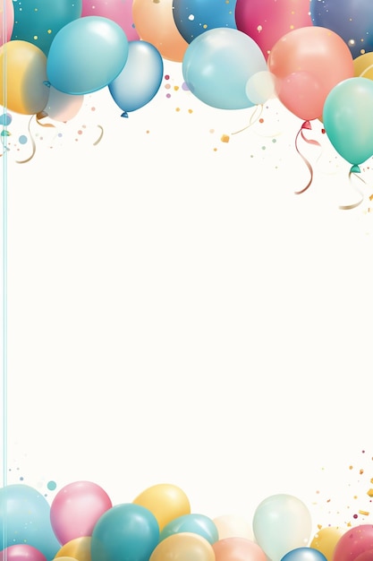 birthday vertical blank banner