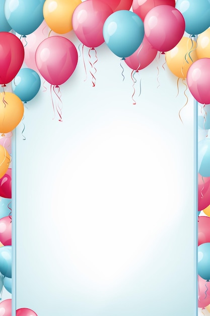 birthday vertical blank banner