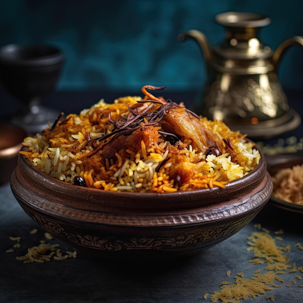 Biryani is een gemengd rijstgerecht