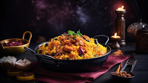 Biryani is een gemengd rijstgerecht