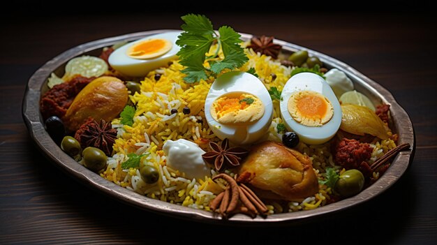 Biryani rice meal