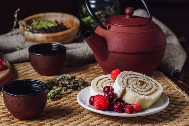 Rotolo di biscotti per dessert