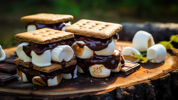 Photo biscuits chocolate and cream