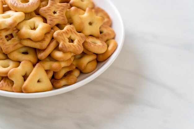 biscuits cracker with coffee