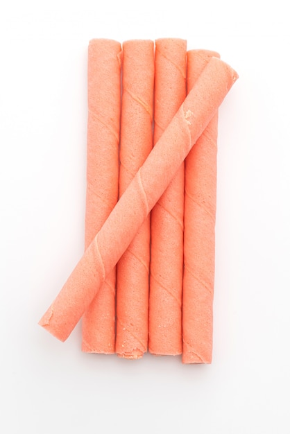 biscuits wafer stick with strawberry cream flavour