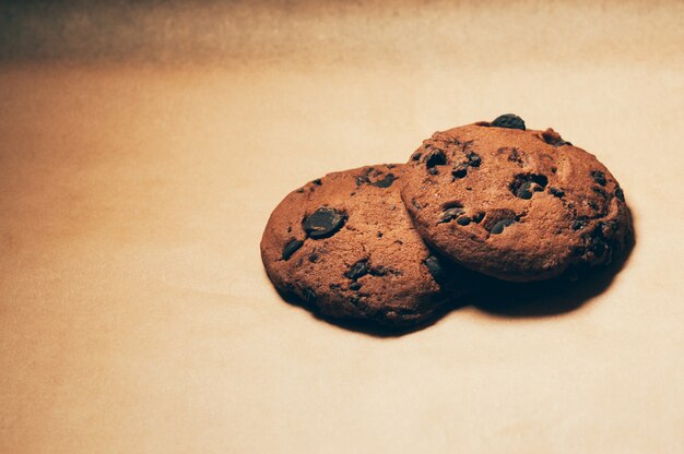 Biscuits with chocolate chips 