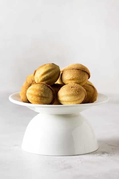 Biscuits With Condensed Milk Tasty and Beautiful Homemade Dessert Vertical