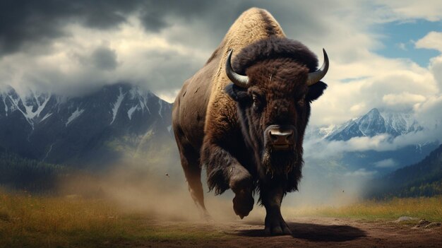 Premium AI Image | Bison