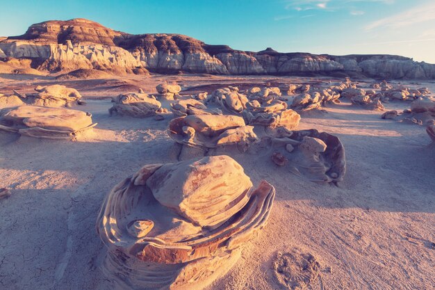 Photo bisti badlands, de-na-zin wilderness area,  new mexico, usa