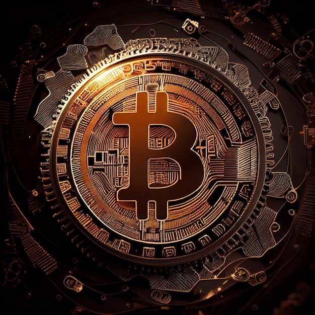 Bitcoin achtergrond BTC cryptocurrency bitcoin munt blockchain behang