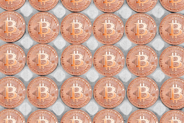 Bitcoin background. Bitcoins and New Virtual money concept. Bitcoin is a new currency.