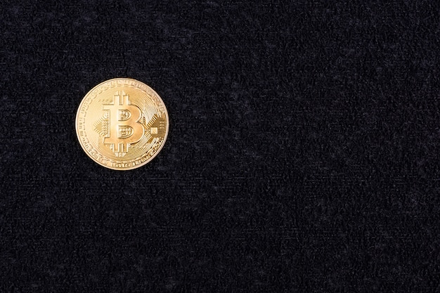 Bitcoin black background