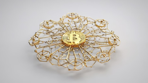 Bitcoin broche op tafel