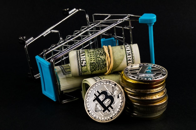 Photo bitcoin btc cryptocurrency means of payment in the financial sector