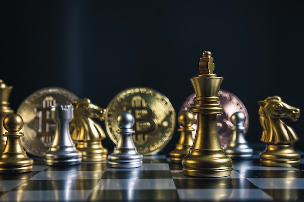 Bitcoin business strategy and chess board games