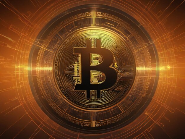 Bitcoin Crypto achtergrond Bitcoin Bitcoin 3D Bitcoins Bitcoin symbool