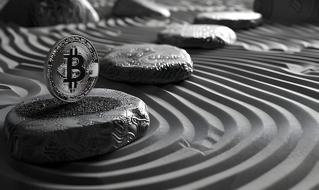 Bitcoin e crypto art wallpapers e concetti digitali per gli appassionati finanziari collage 4k fullhd