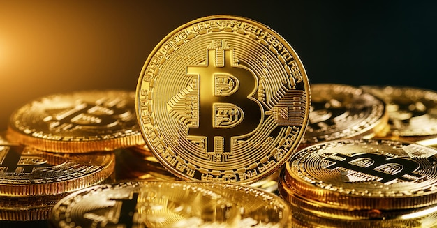 Bitcoin Cryptocurrency Digitale Bit Munt BTC Valuta Technologie Business Internet Concept