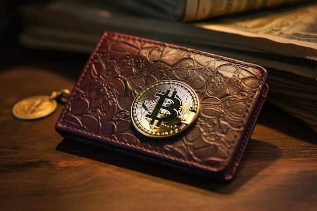 Bitcoin deposited in a wallet