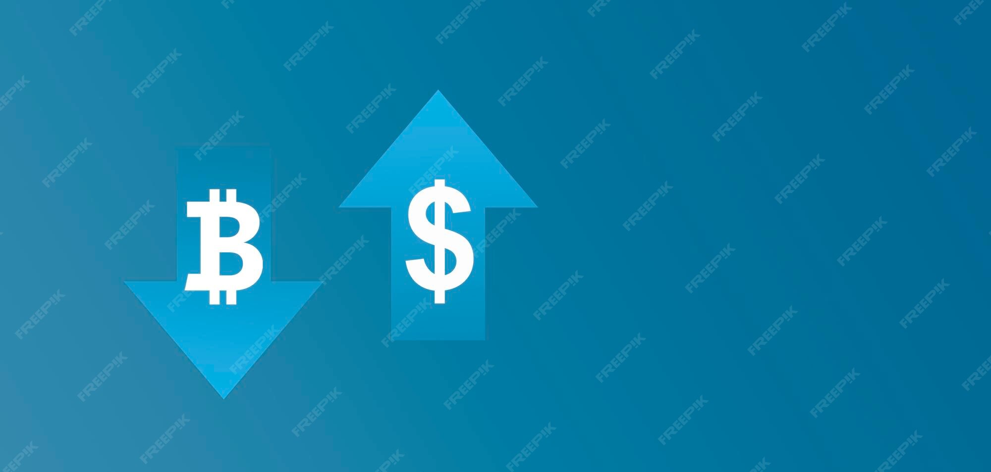 Premium Photo | Bitcoin and dollar exchange rate