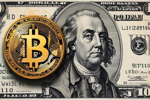 Bitcoin and dollar