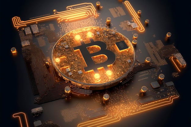 Bitcoin: Empowering the Future of Financial Freedom created with Generative AI technology