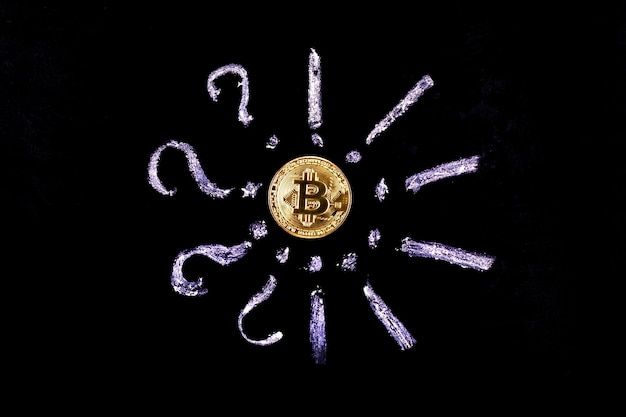 Bitcoin en schoolbord