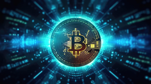 Bitcoin Hologram blockchain cryptovaluta digitaal