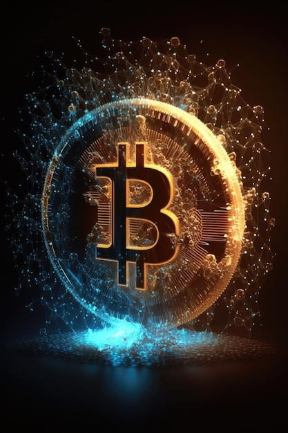 Bitcoin_logo_logo_and_emblem_of_lock_Financial met generatieve AI-technologie