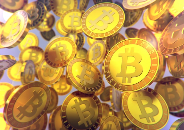 Bitcoin munten vallen