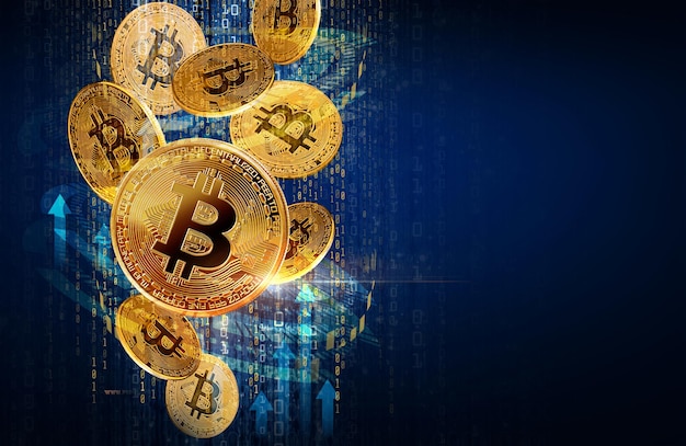 bitcoin op binaire code achtergrond