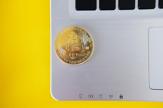 Bitcoin op de laptop