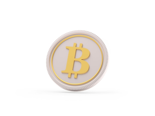 Bitcoin sign on the coin