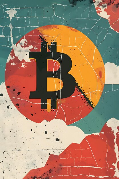 Photo bitcoin symbol integrated into a whimsical and playful illu illustration cryptocurrency backgrounds