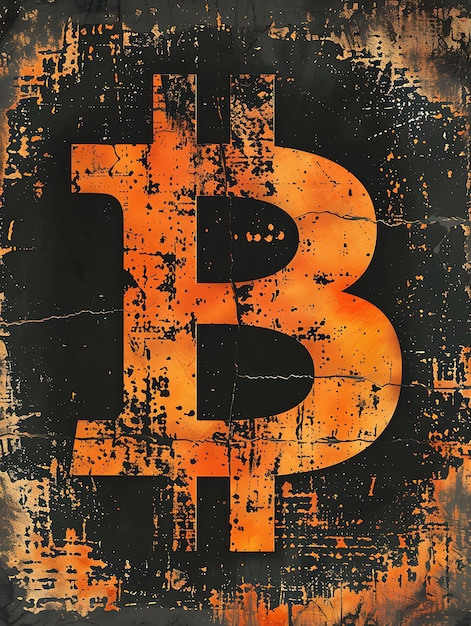 Bitcoin Symbol Portrayed as a Symbol of Resistance With a G Illustration cryptocurrency Backgroundr