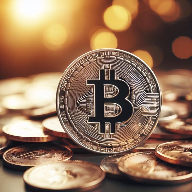 Photo bitcoin valuable tresure