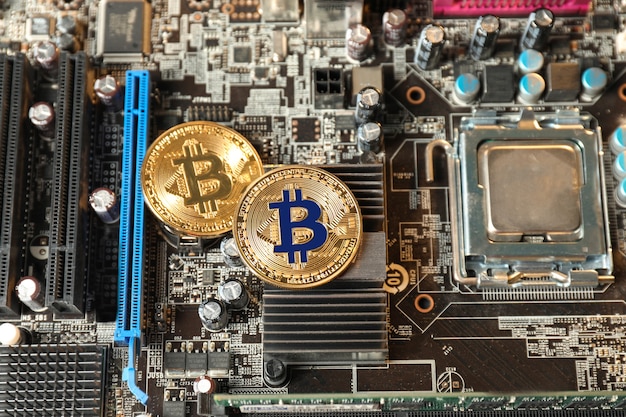 Bitcoins op pc-printplaat