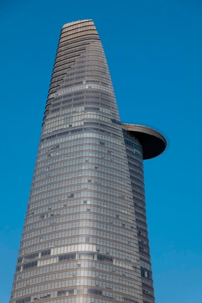 Bitexco Financial Tower with clear blue sky in Ho Chi Minh or Saigon