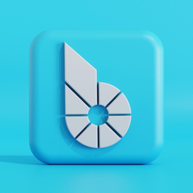 Photo bitshares cryptocurrency symbol logo 3d illustration