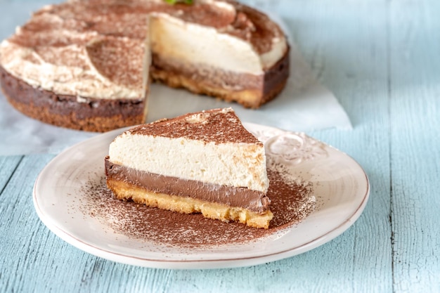 Bittersweet chocolate cheesecake