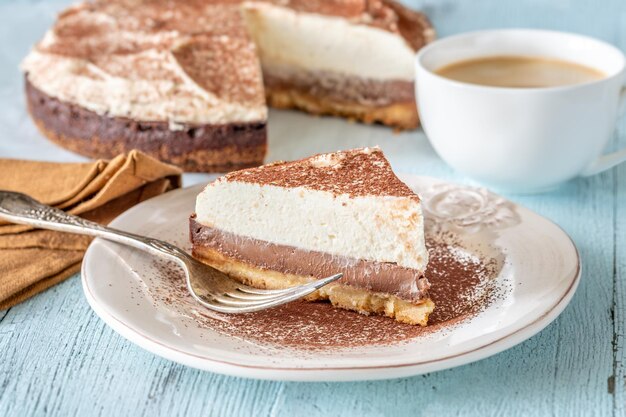 Bittersweet chocolate cheesecake