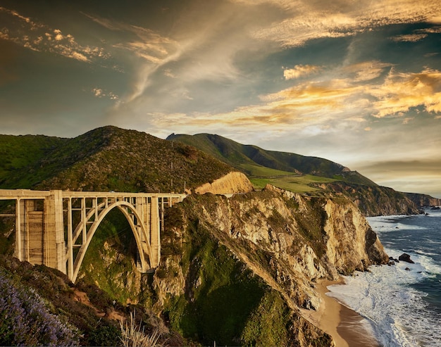 Bixby Creek Bridge on Highway 1 California