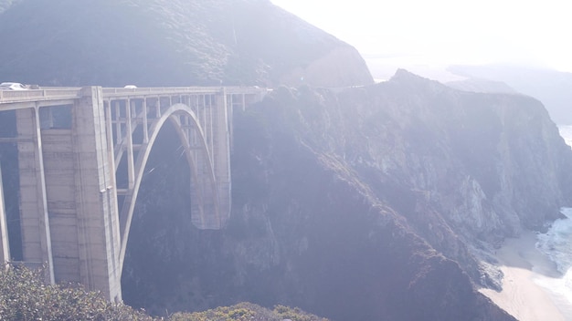 Bixby creek bridge pacific coast highway cabrillo road\
california big sur